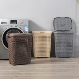 Home rattan style laundry hamper
