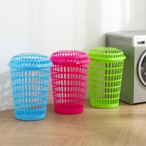 Home round plastic laundry basket